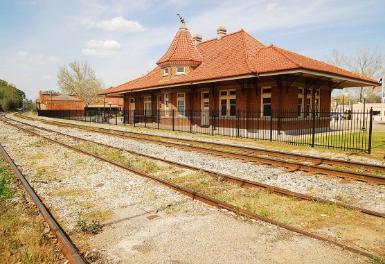 Renovated train depot in Nacogdoches, Texas. (Photo by Wikimedia)