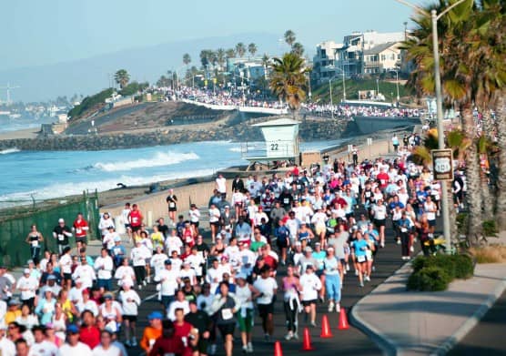 Runners take to the streets at the Carlsbad Marathon & Half Marathon. (Photo courtesy In Motion Events)