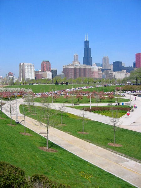 Grant Park near the Shedd Aquarium. (Photo by Rob Pongsajapan/flickr)