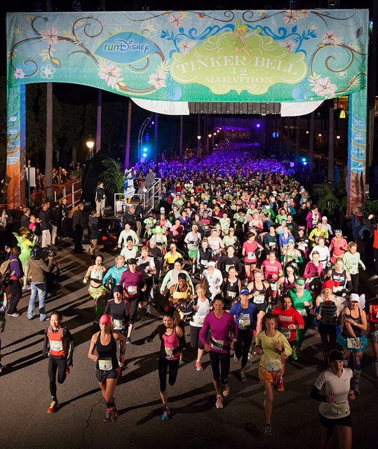 The start of the 2013 Disney Tinker Bell Half Marathon. (Photo by AngryJulieMonday/flickr)