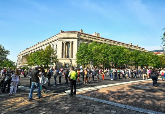 Along the course at the Nike Women's Half Marathon DC in April 2013. (Photo by Forsaken Fotos/flickr)