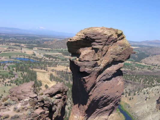 The Monkey Face in Smith Rock State Park, Oregon. (Photo by Alex McLane/flickr)