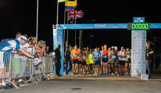Runners at the race start