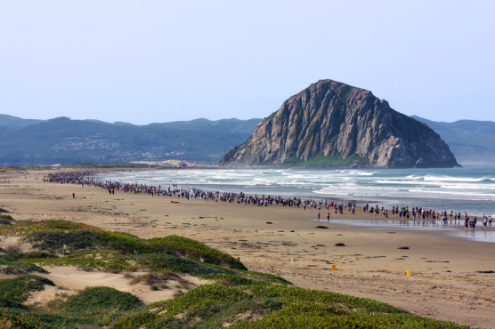 Another reason why running is the best? Because it can take you to places like this race near Morro Bay, California. (© Judwick | Dreamstime.com)