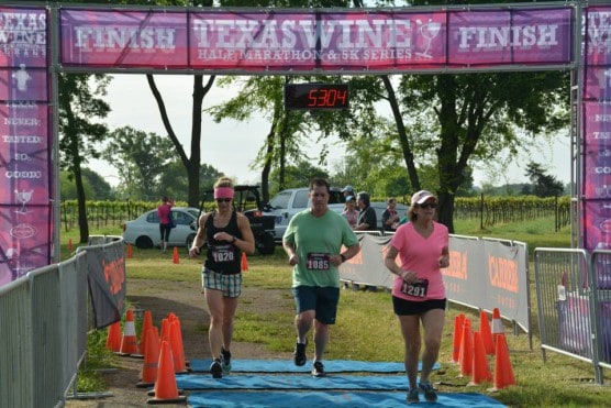 And the finish line at the 2015 race. (Photo courtesy Texas Wine Series)