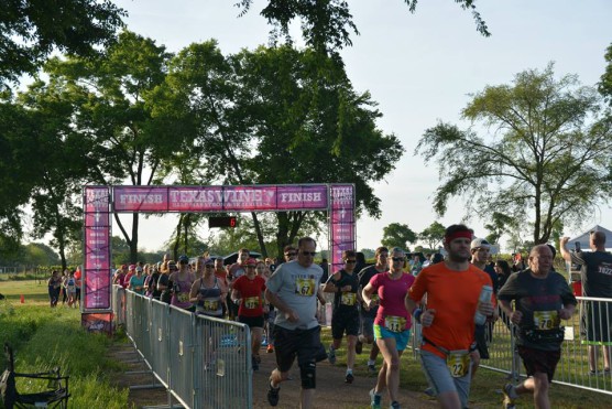 The starting line at the 2015 Texas Wine Series at Kiepersol Wine Farm Half Marathon. (Photo courtesy Texas Wine Series)