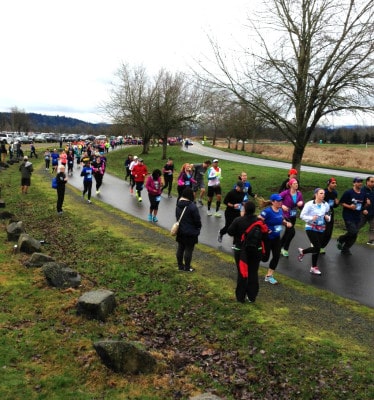 Rain Run Half Marathon participants