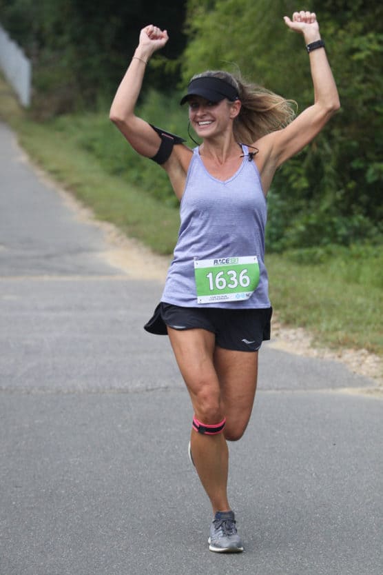 A Race 13.1 Raleigh Half Marathon runner.