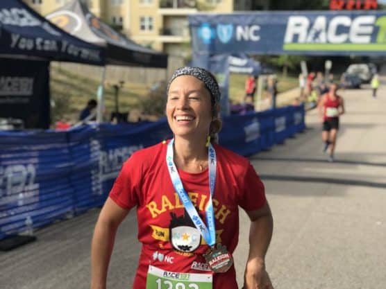 A Race 13.1 Raleigh Half Marathon finisher.