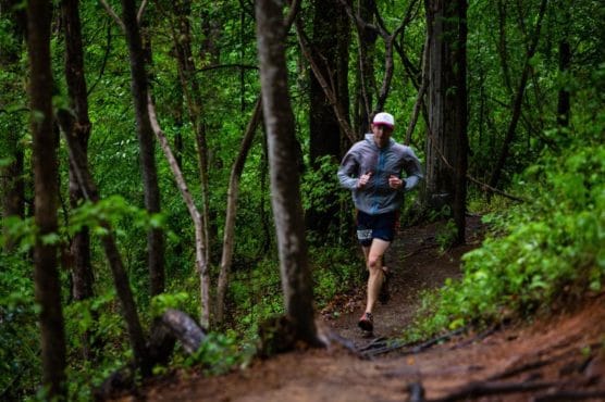 A runner treks the trails through North Carolina's U.S. National Whitewater Center at the Tuck Fest Half Marathon. (Courtesy U.S. National Whitewater Center)