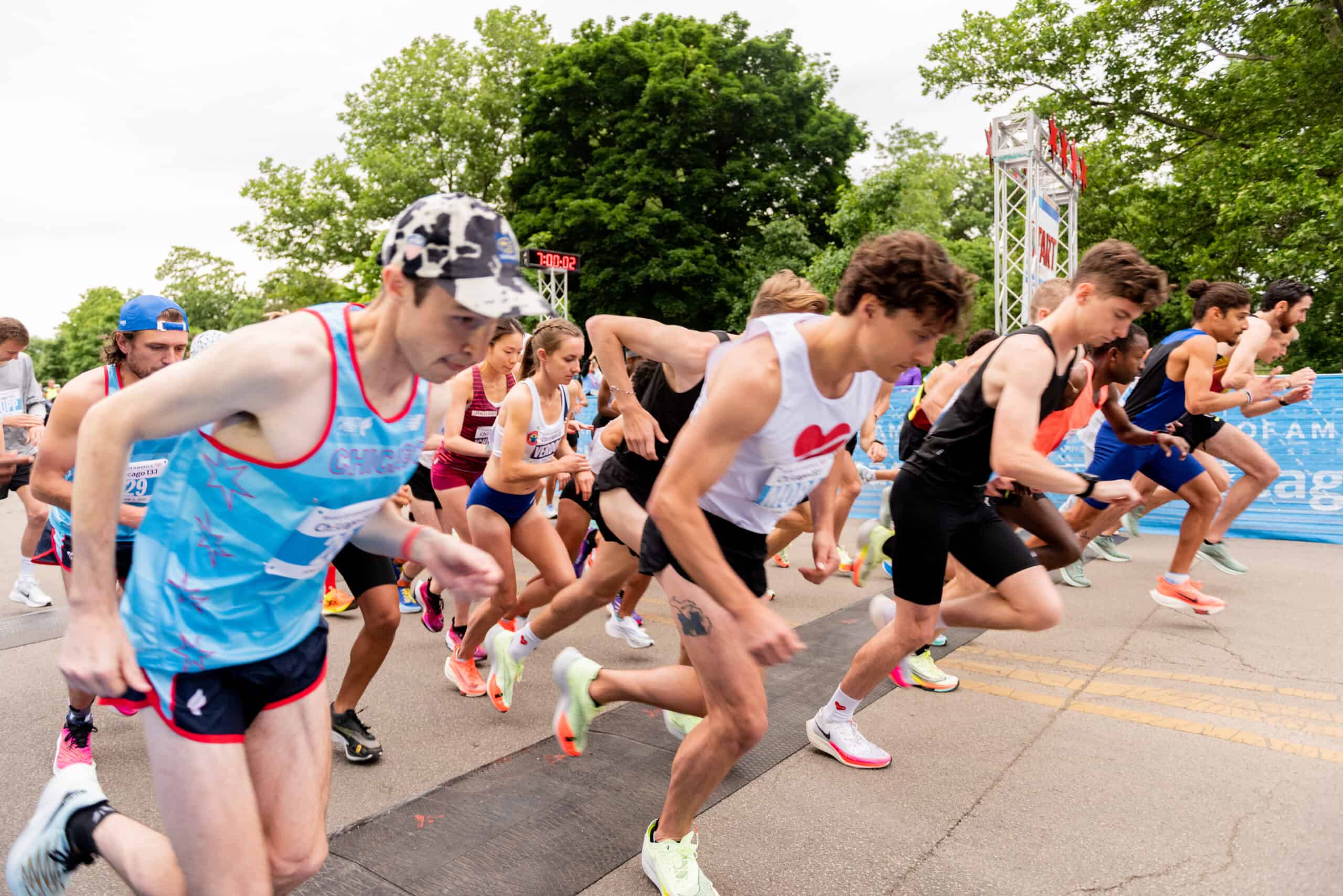 The starting line, courtesy of Chicago Event Management