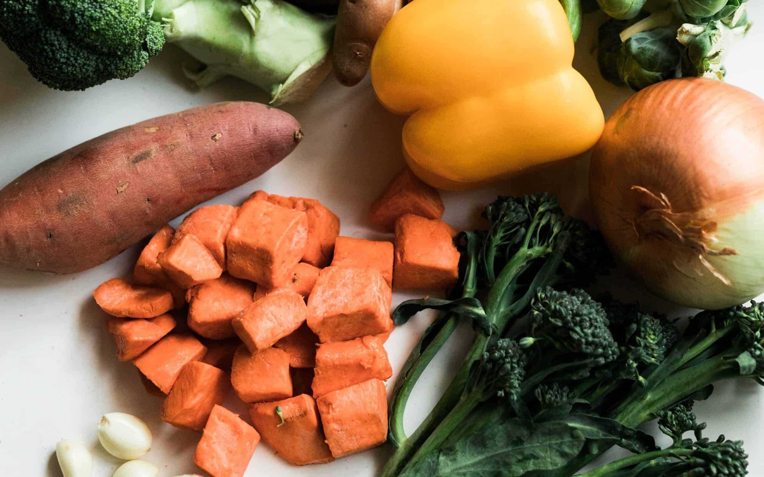 High carbohydrate vegetable options to consider when carb loading before a race.