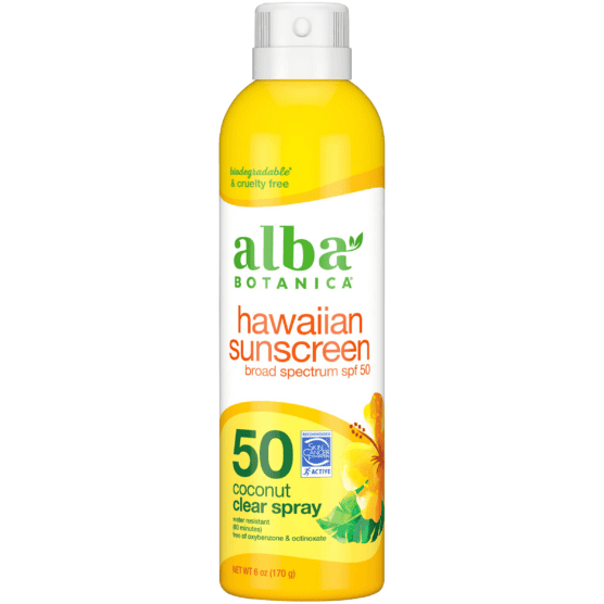 Alba Botanicals the best chemical sunscreen for runner's body.