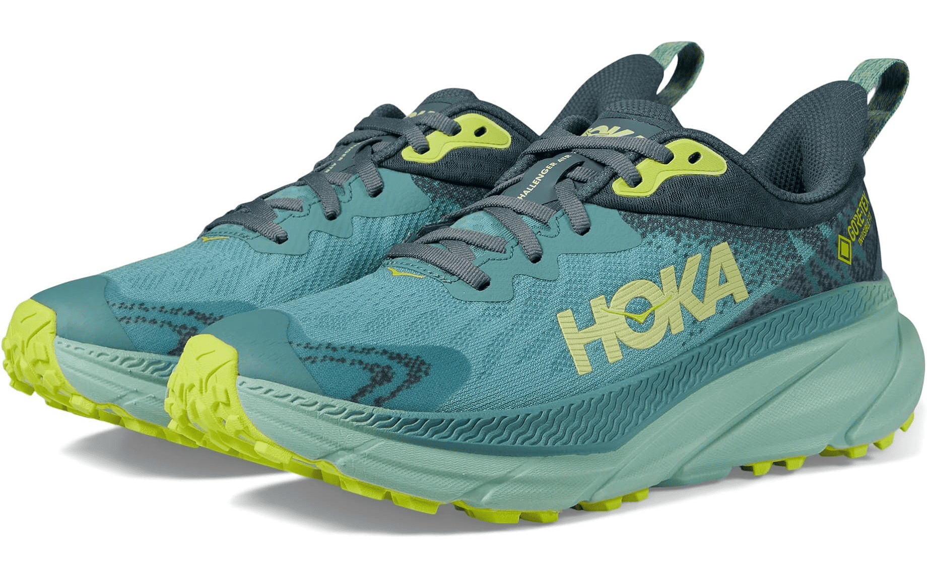 The HOKA Challenger GTX our pick for the best waterproof running shoes for any surface.