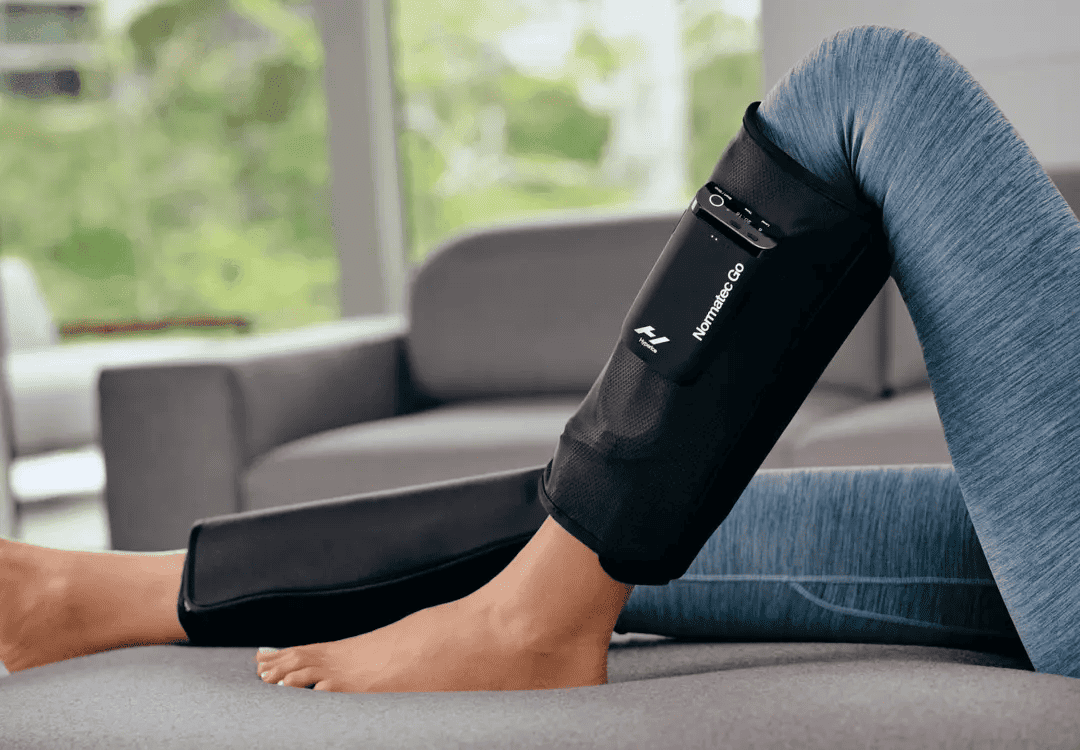 The Hyperice Normatec Go one of the best gifts for runners concerned with recovery.