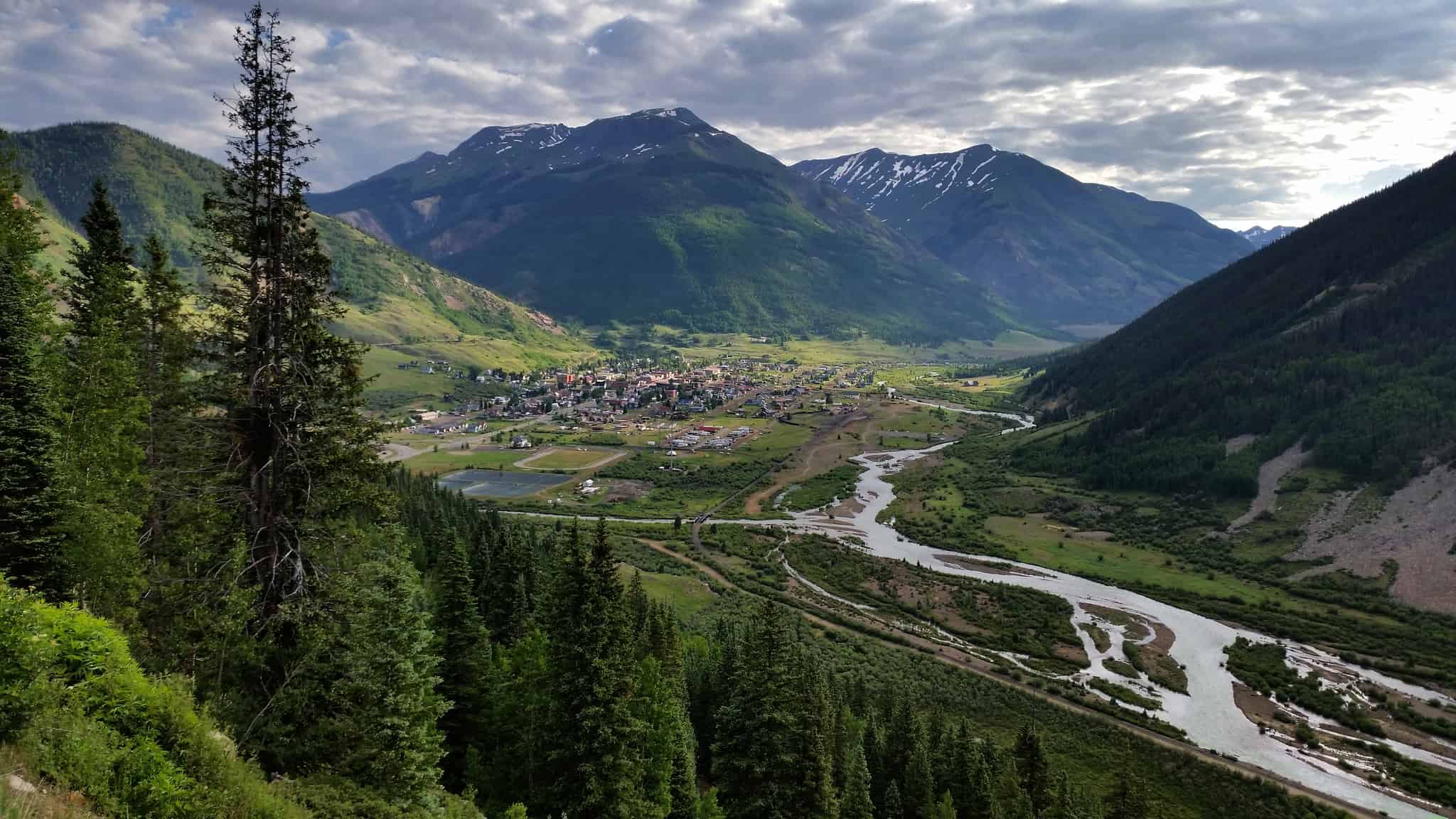 Hardrock 100 view of Silverton, Colorado.