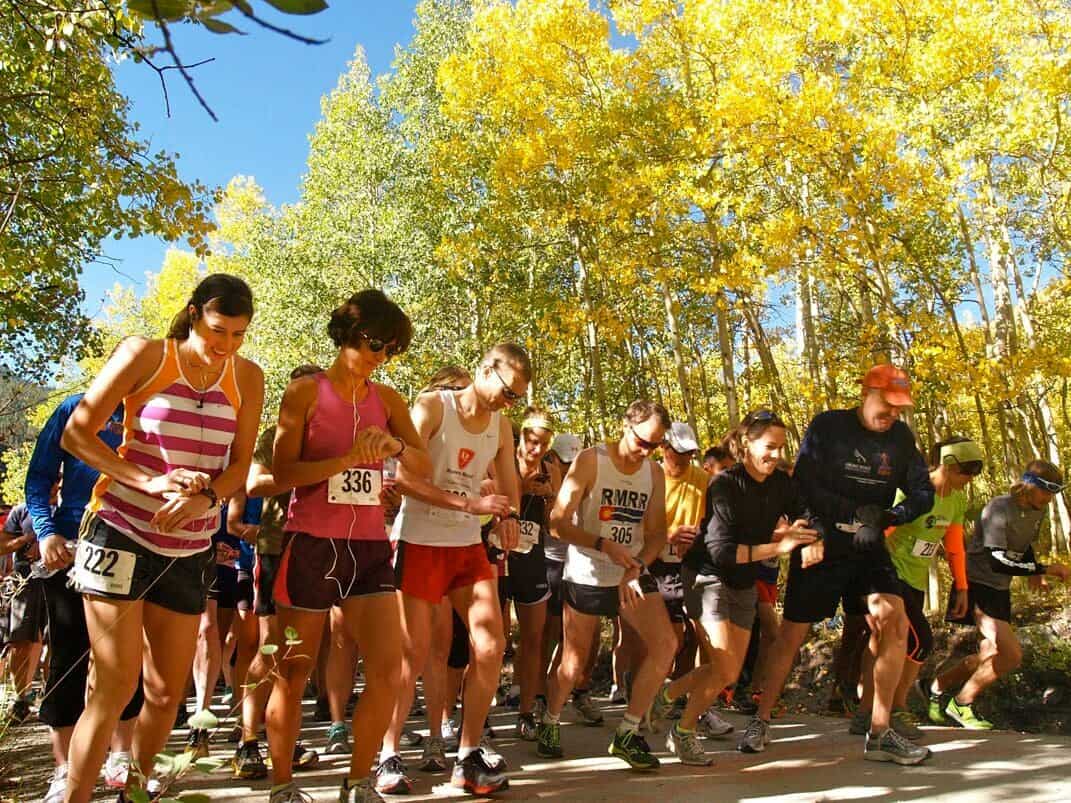 Autumn Color Run Half Marathon, 10K, 5K & Fun Run course in Buena Vista, CO