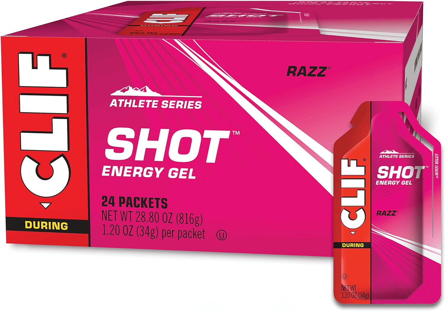 Clif Shot Energy Running Gel flavor Razz