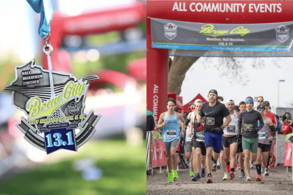 Runners at the Brew City Half Marathon in Milwaukee