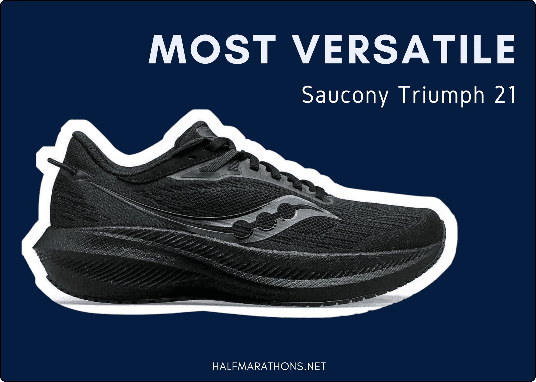 Most versatile running shoe the Saucony Triumph 21