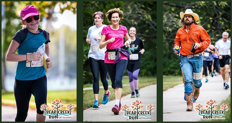 Bear Creek Run Half Marathon course