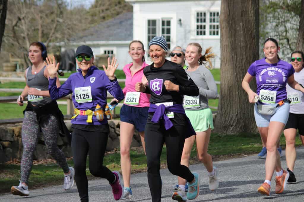 runners at the Barns and Blooms Half Marathon
