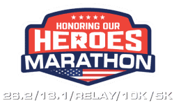 Honoring Our Heroes Marathon Half Marathon 10k & 5k Logo