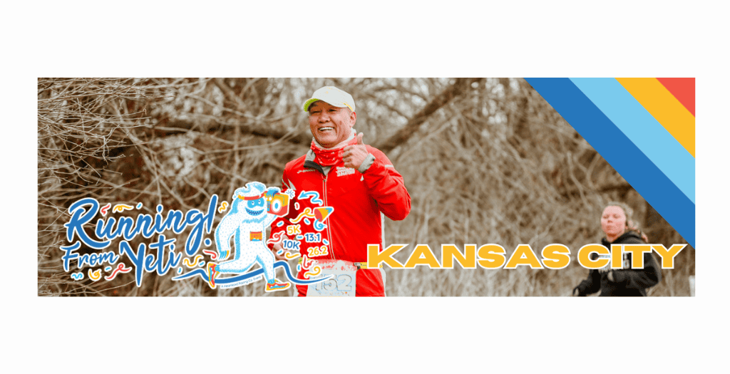 Running From Yeti Half Marathon 10k & 5k banner