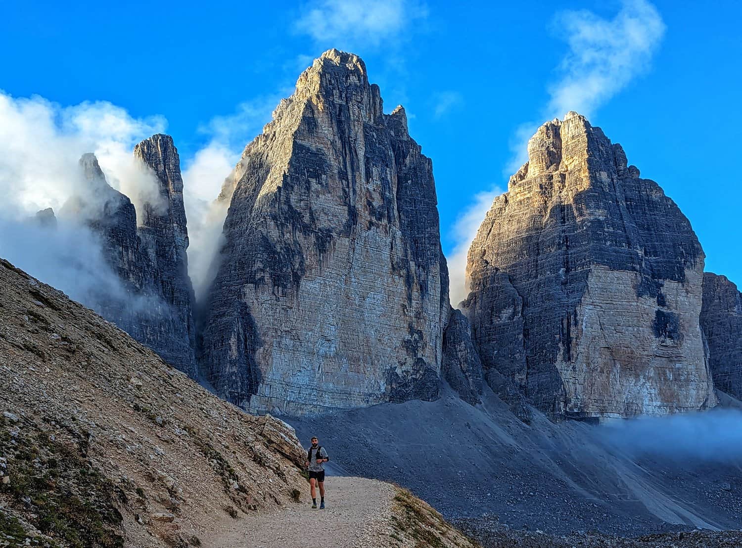 Running trip in the Dolomites of Italy. 