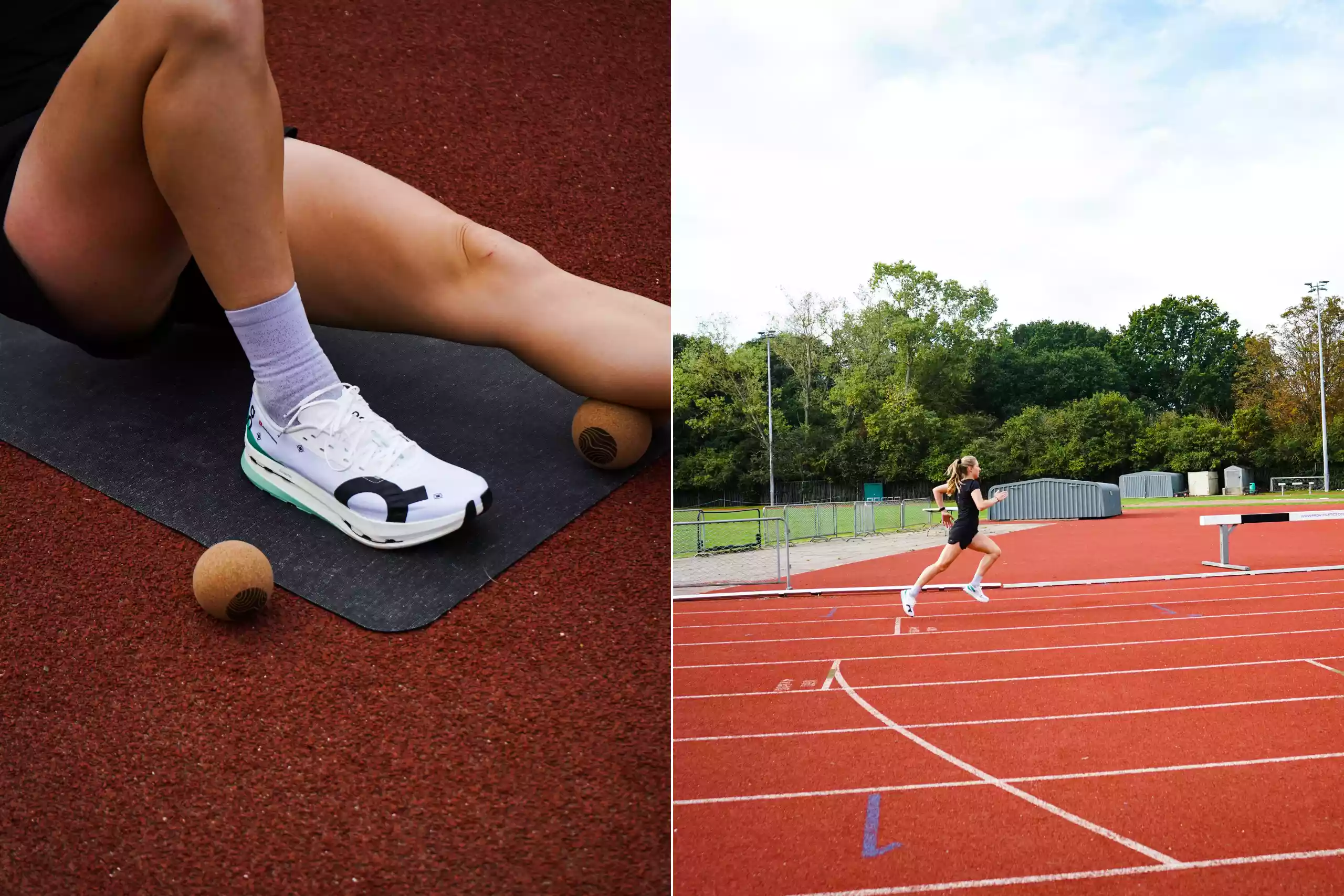 The writer running in the On Cloudboom Echo 3 Shoe to review it.