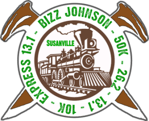 Bizz Johnson 50k, Marathon, Half Marathon & 10k logo