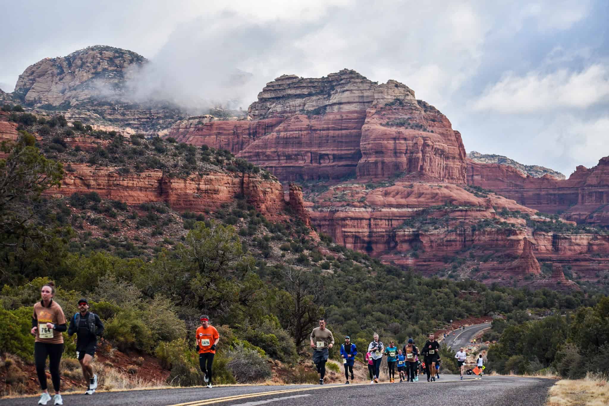 runners in the Groom Creek Classic Half Marathon