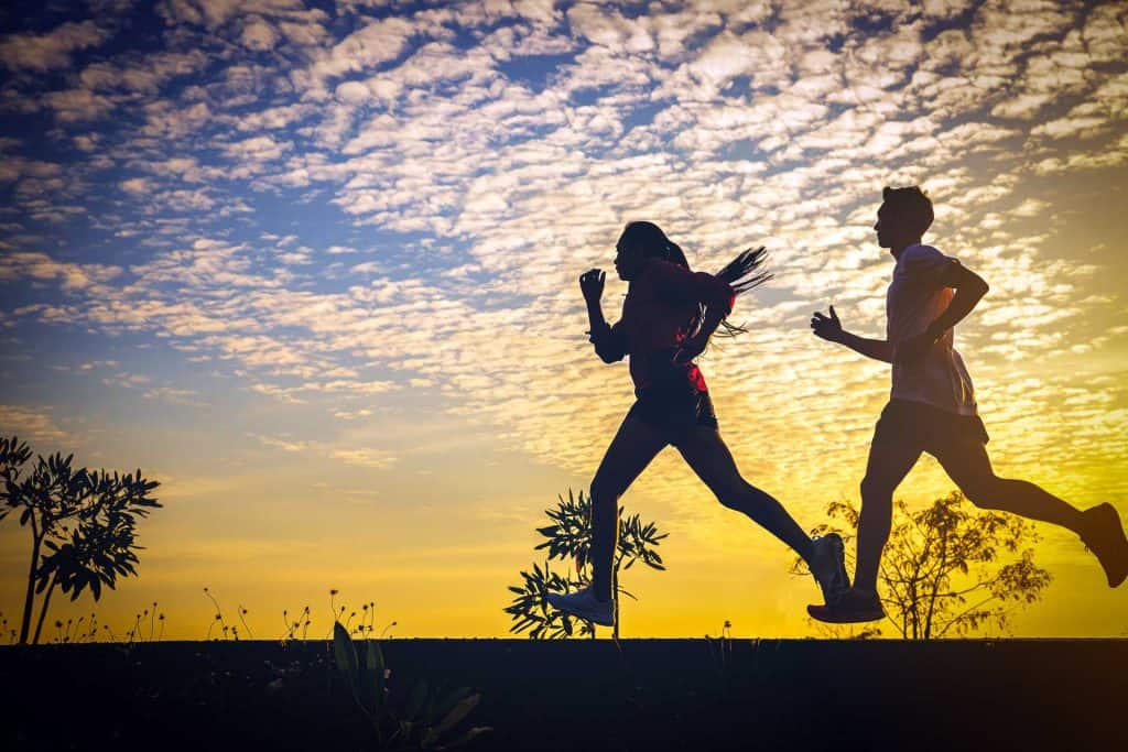 runners at the Glass City Half Marathon in Toledo