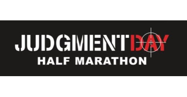 Judgment Day half marathon logo