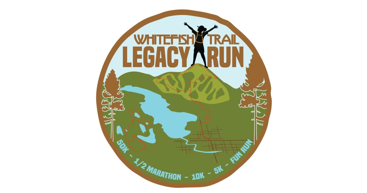Whitefish Trail Legacy Run Half Marathon 10k & 5k logo