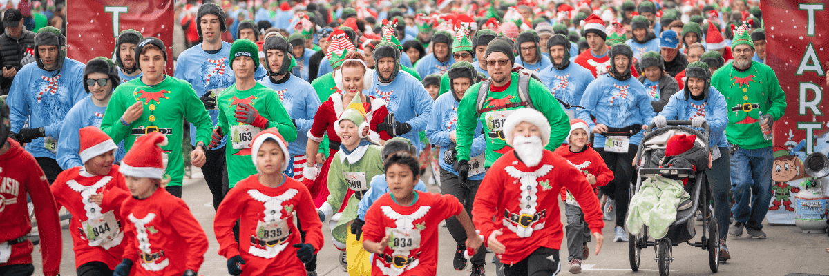 Run Santa Run scenery and experience