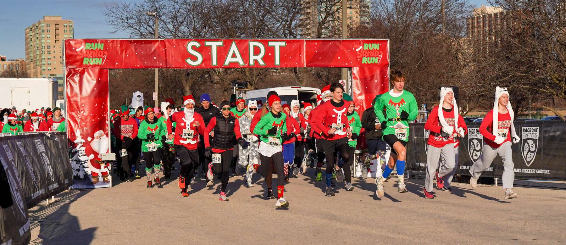 Run Santa Run experience and scenery