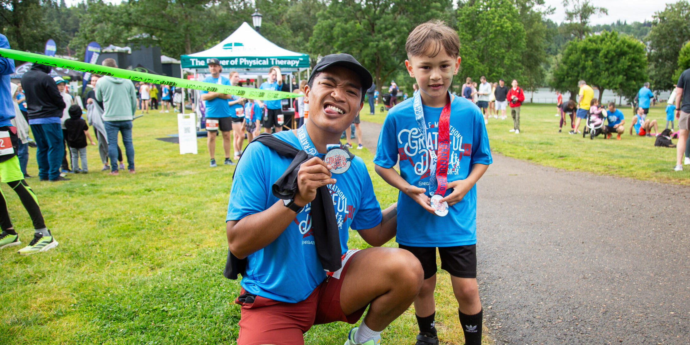 runners after the Grateful Dad race in Portland