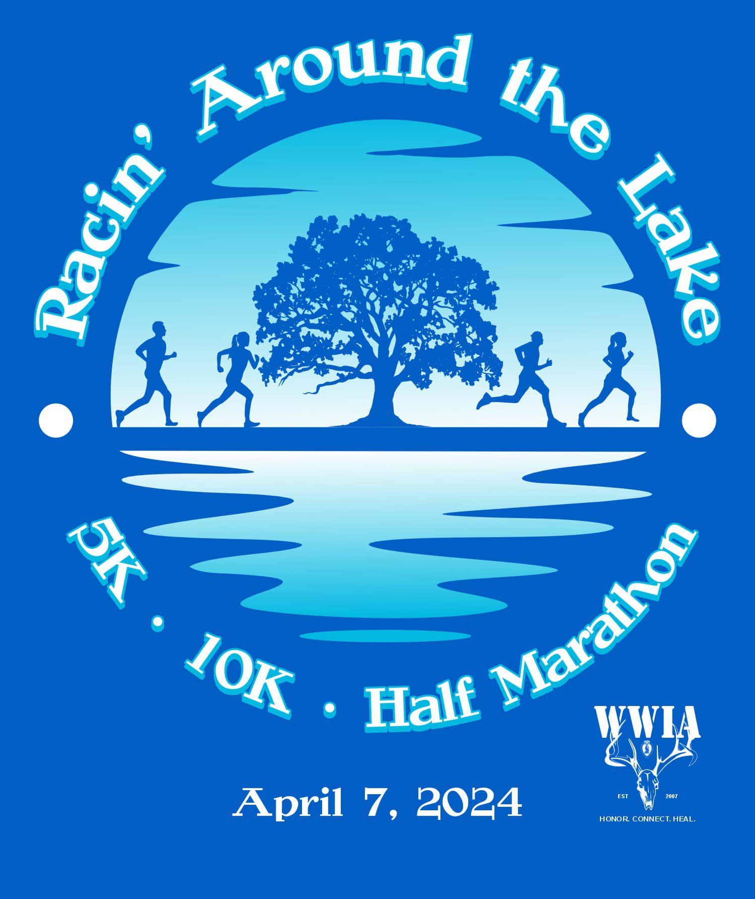 Racin' Around the Lake Half 10k & 5k logo