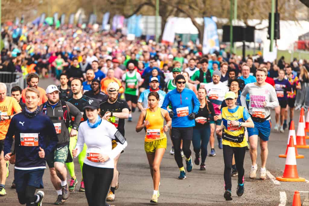 Runners in The Cambridge Half marathon, one of the fastest growing half marathons in the U.S.