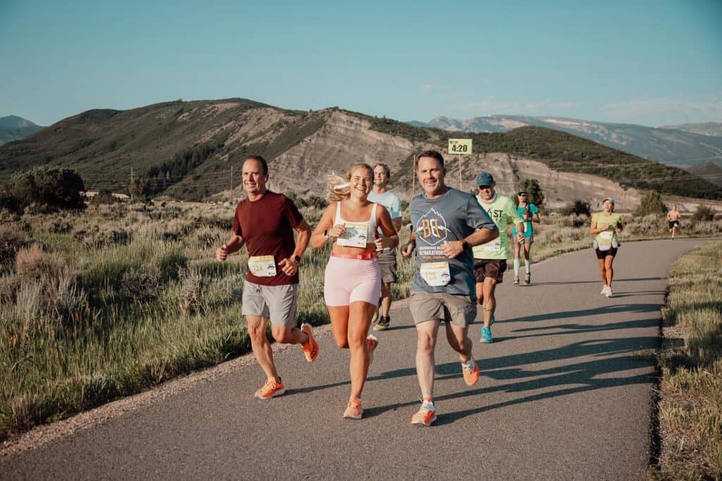 runners in the Aspen Valley Half Marathon