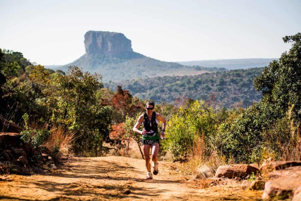 A runner in the Big Five Half Marathon
