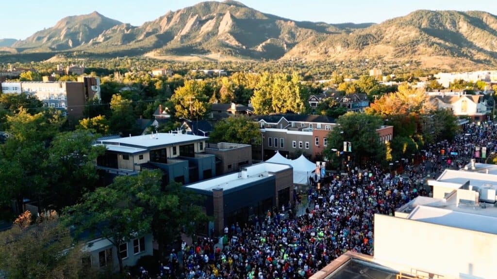 Runners in The Boulderthon of the fastest growing half marathons in the U.S.