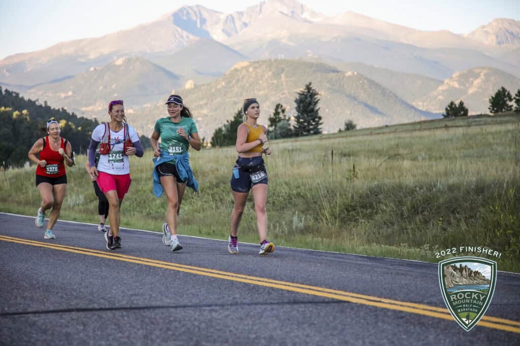 runners in the Rocky Mountain Half Marathon