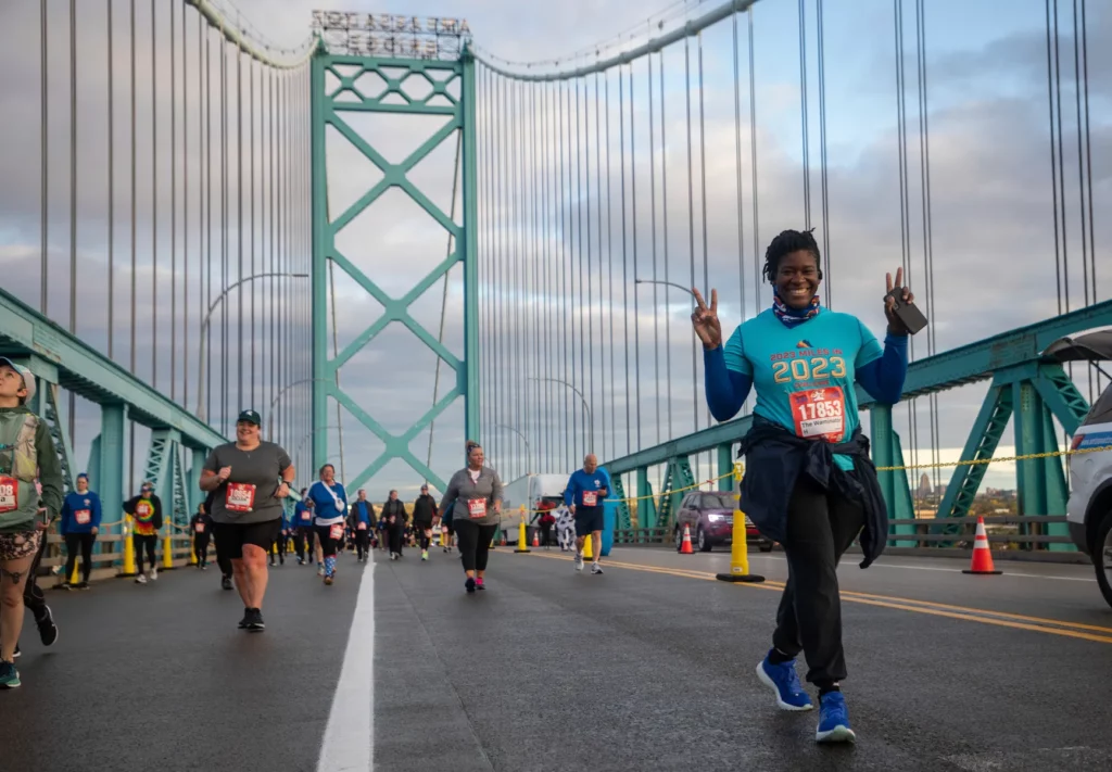 runners in the Detroit Free Press International Half Marathon