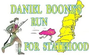 Daniel Boone's Run For Statehood Half Marathon Logo