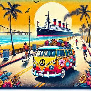 Californian Dreamin 5K, 10K, & Half Marathon in Long Beach, CA, Oceanfront, Park Run, Urban