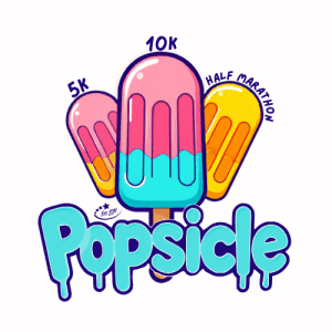 Popsicle 5K, 10K and Half Marathon Logo