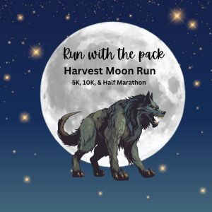 Run with the Pack - Harvest Moon Run 5K, 10K logo
