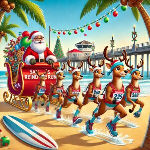 Santa's Reindeer Run - 5K, 10K, and Half Marathon Logo
